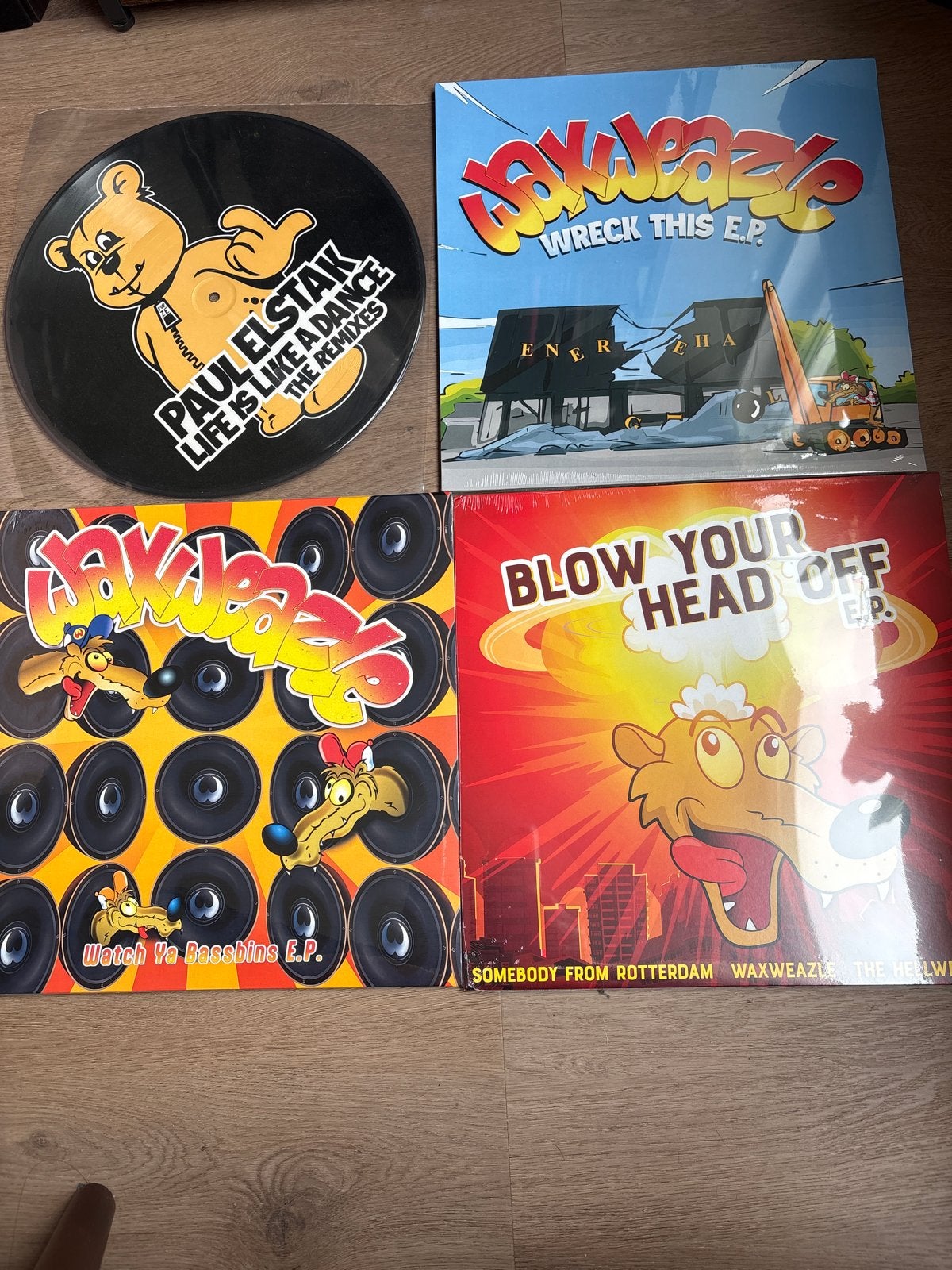 4x  Elstak & Waxweazle Vinyl EP's - Hardcore/Gabber Collect, Ophalen, Hardcore, Picture disc, EP