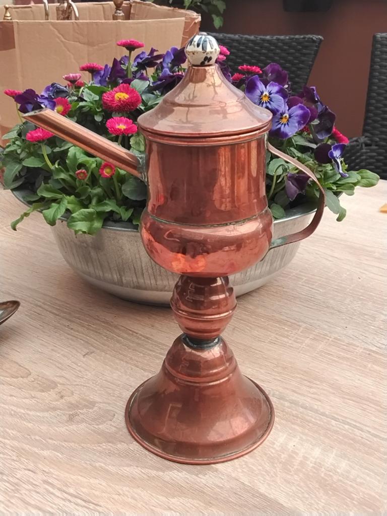 Antieke Koperen Koffiekan / Waterkoker, Ophalen