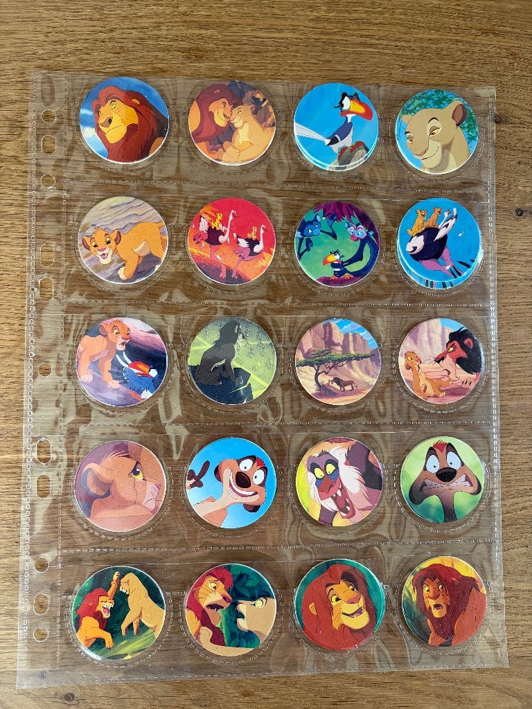 Panini Caps Disney - The Lion King (1995) 25 flippo's, Verzamelen, Flippo's, Ophalen of Verzenden, Verzameling