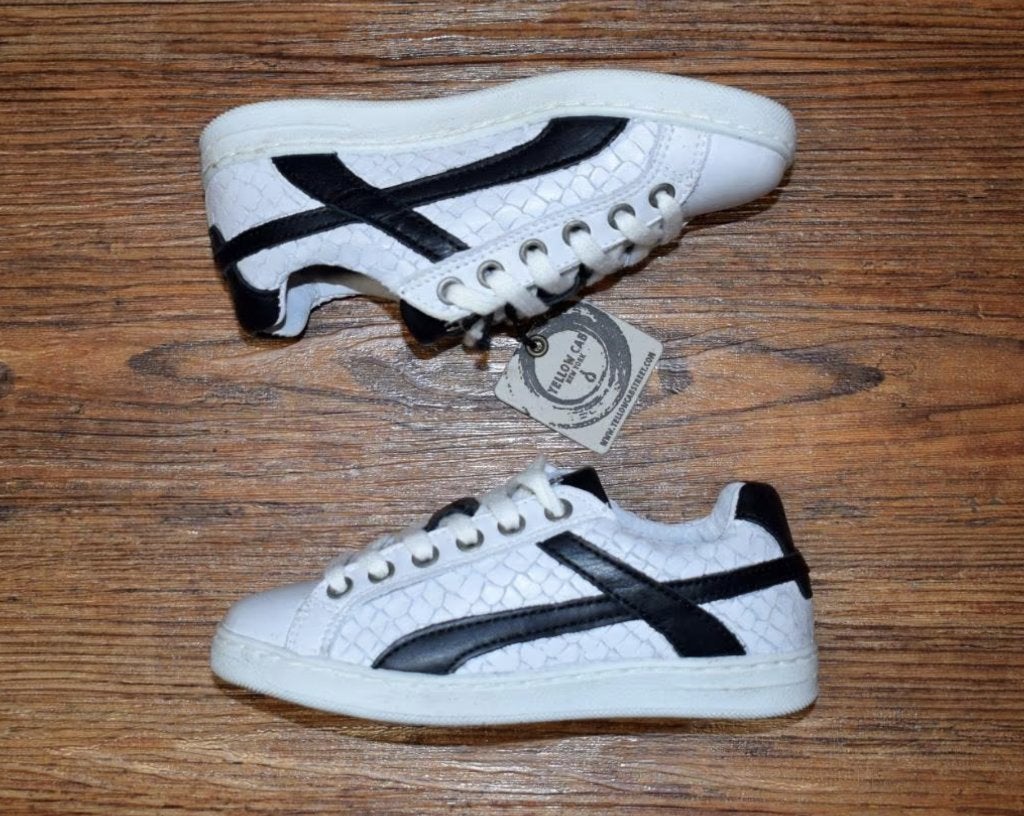 YELLOW CAB - leren sneakers WAX B white - maat 28, Schoenen, Nieuw, Ophalen of Verzenden, Jongen