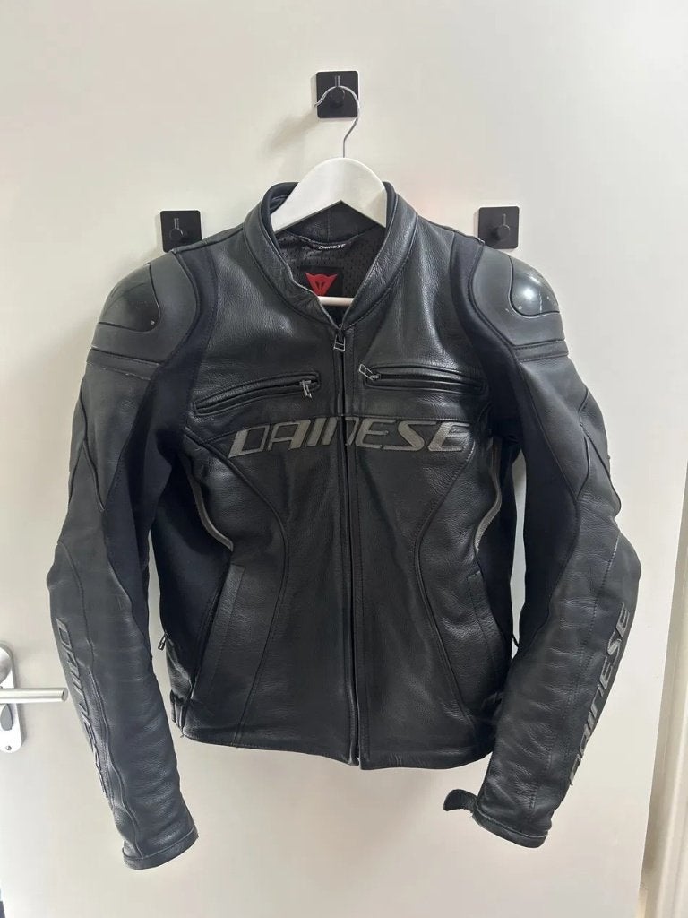 Dainese leren motorjas maat 48 zwart, Ophalen, Dainese, Heren, Jas | leer