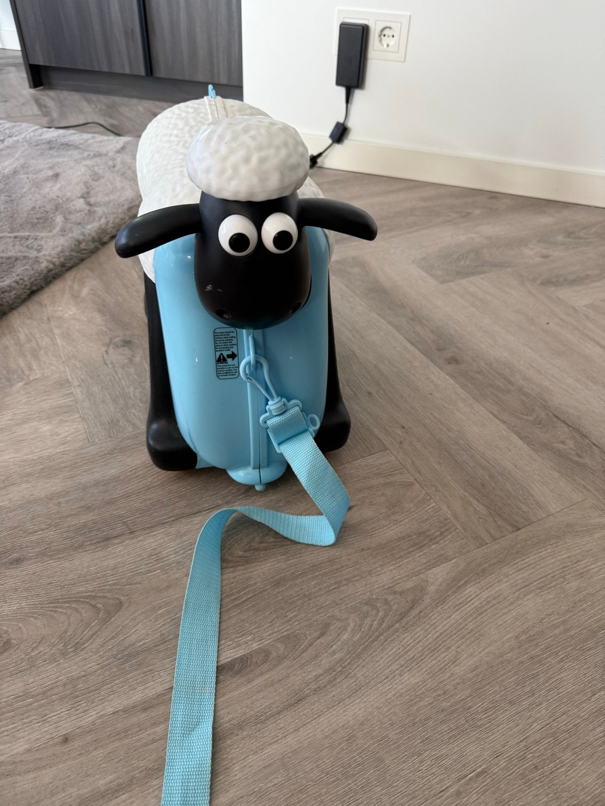 Shaun het Schaap Koffer - Trekken en Zitten, Wieltjes, Hard kunststof, Minder dan 50 cm, Ophalen of Verzenden