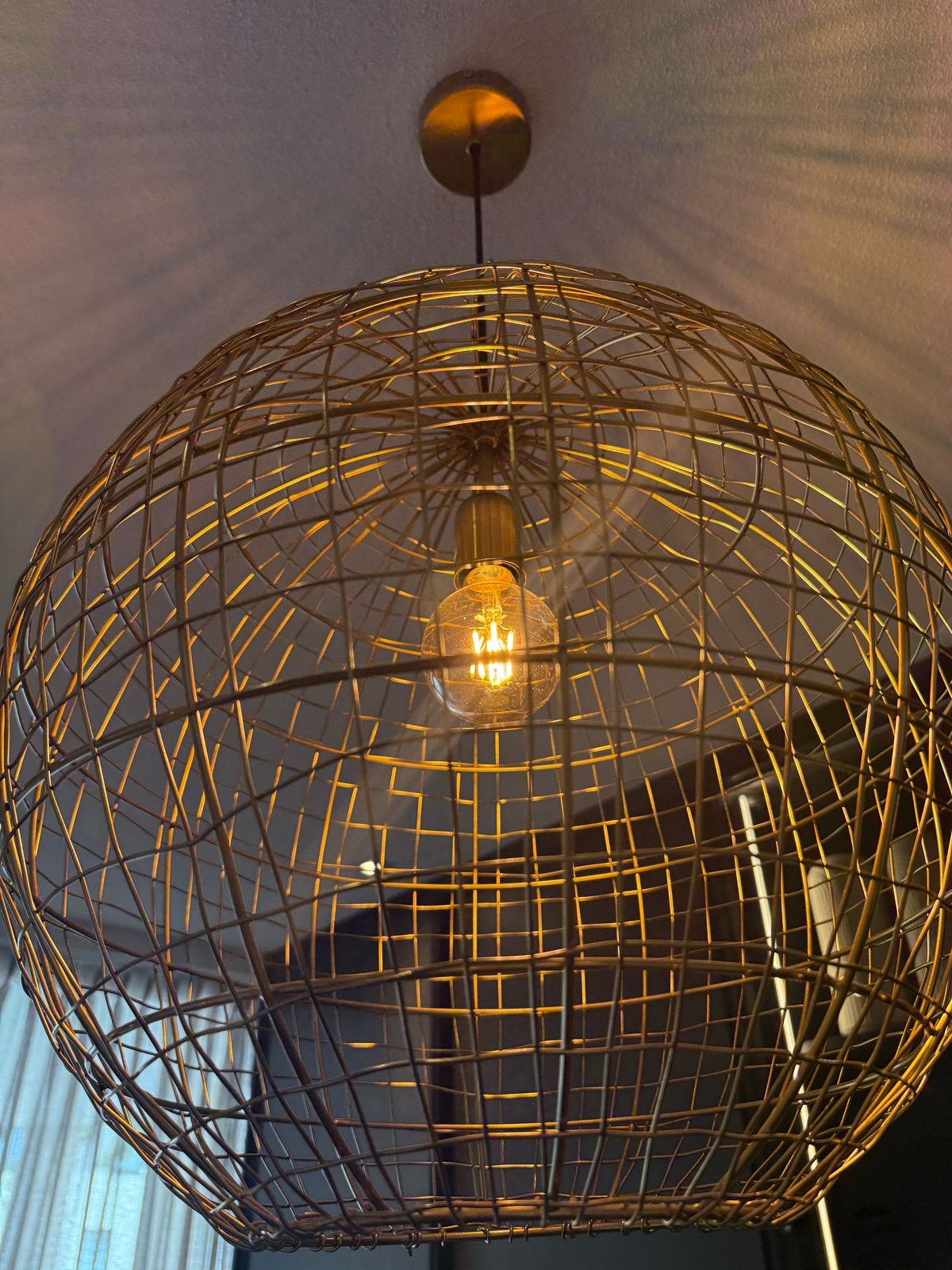 Gouden bol lamp van Light & Living, Ophalen, Nieuw, Metaal, E27 (groot)