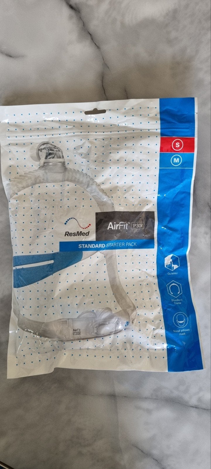 Apneu cpap Resmed AirFit P30i neusmasker  NIEUW, Ophalen of Verzenden, Nieuw