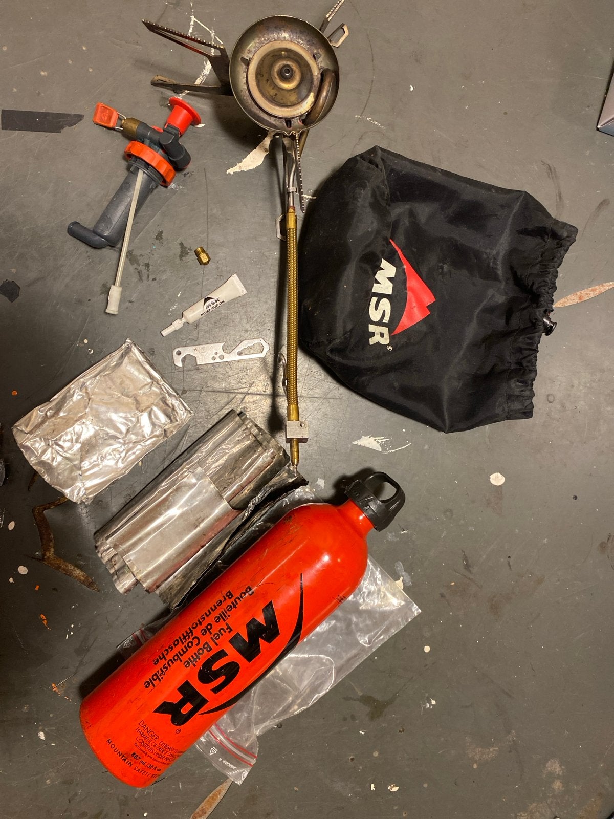 MSR Whisperlite Internationale Brandstofbrander, Ophalen, Gebruikt