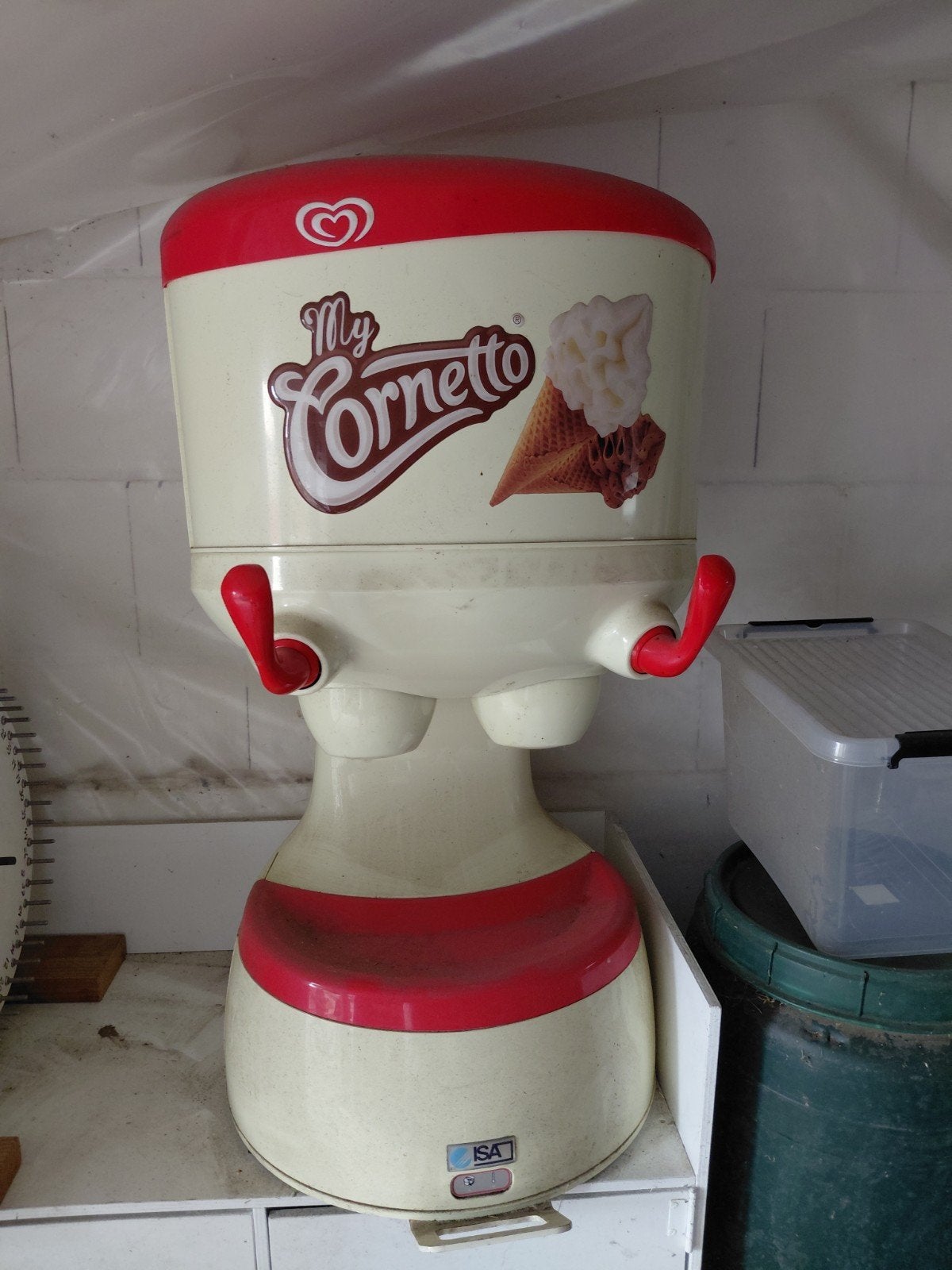 my cornetto ijsmachine mag voor een klein prijsje weg, Ophalen, Gebruikt