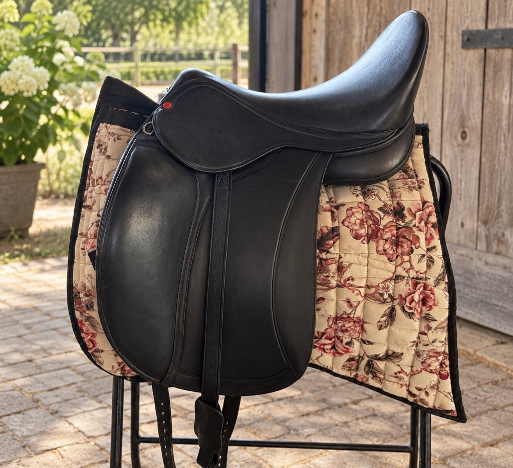 Te koop: EDIX dressuurzadel 17,5 inch. Volledig compleet, Ophalen, L (17.5 inch), Gebruikt, Dressuur