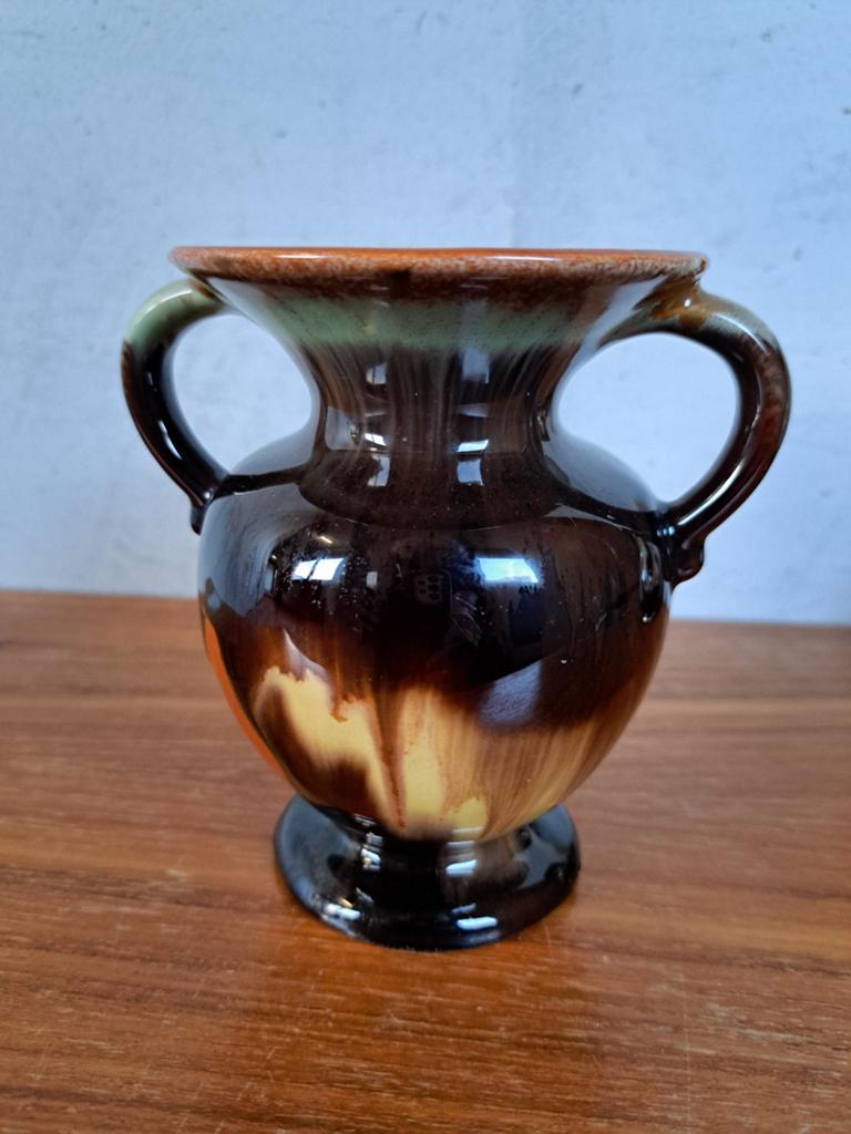Vintage Jasba vaasje West Germany amfora-vorm jaren 60, Ophalen of Verzenden, Huis en Inrichting