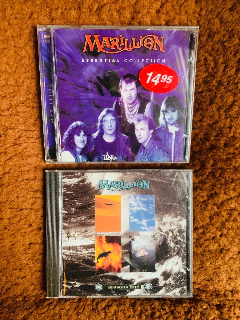 2 Marillion CD's: Essential Collection & Seasons End, Ophalen of Verzenden, Zo goed als nieuw, Poprock