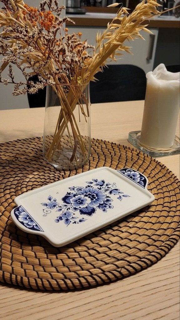 Botervloot onderplaat Delft Blauw (butterdish bottom only), Overige merken, Overige typen, Ophalen of Verzenden, Zo goed als nieuw
