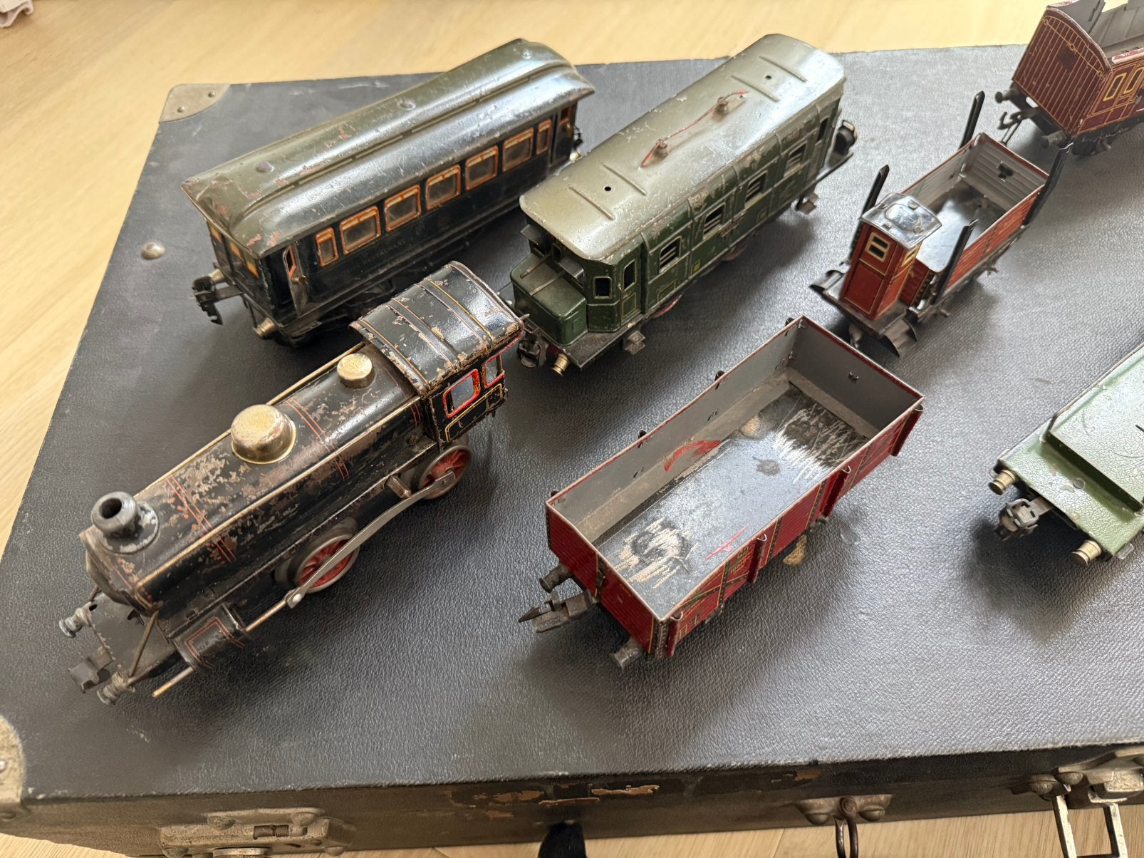 Spur 0 treinlot Bing & Märklin met rails en accessoires, Wisselstroom, Ophalen of Verzenden, Märklin, Gebruikt