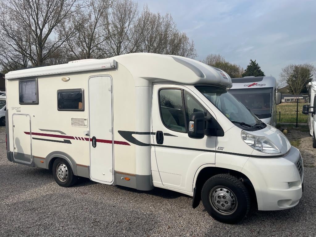 Adria Sport 572 SL camper  met enkele Bedden, Caravans en Kamperen, Campers, Standaard zit, Ringverwarming, Fiat, 6 tot 7 meter