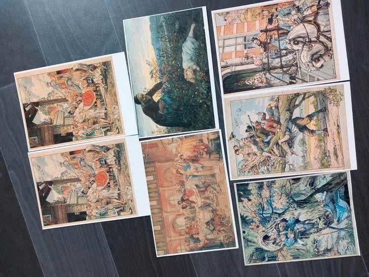 6 kunstkaarten Cornelis Jetses, Ophalen of Verzenden, Sterren en Beroemdheden