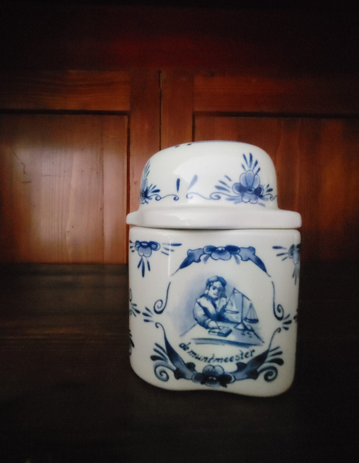 Delfts Blauwe vooaad potje met deksel, Antiek en Kunst, Ophalen of Verzenden