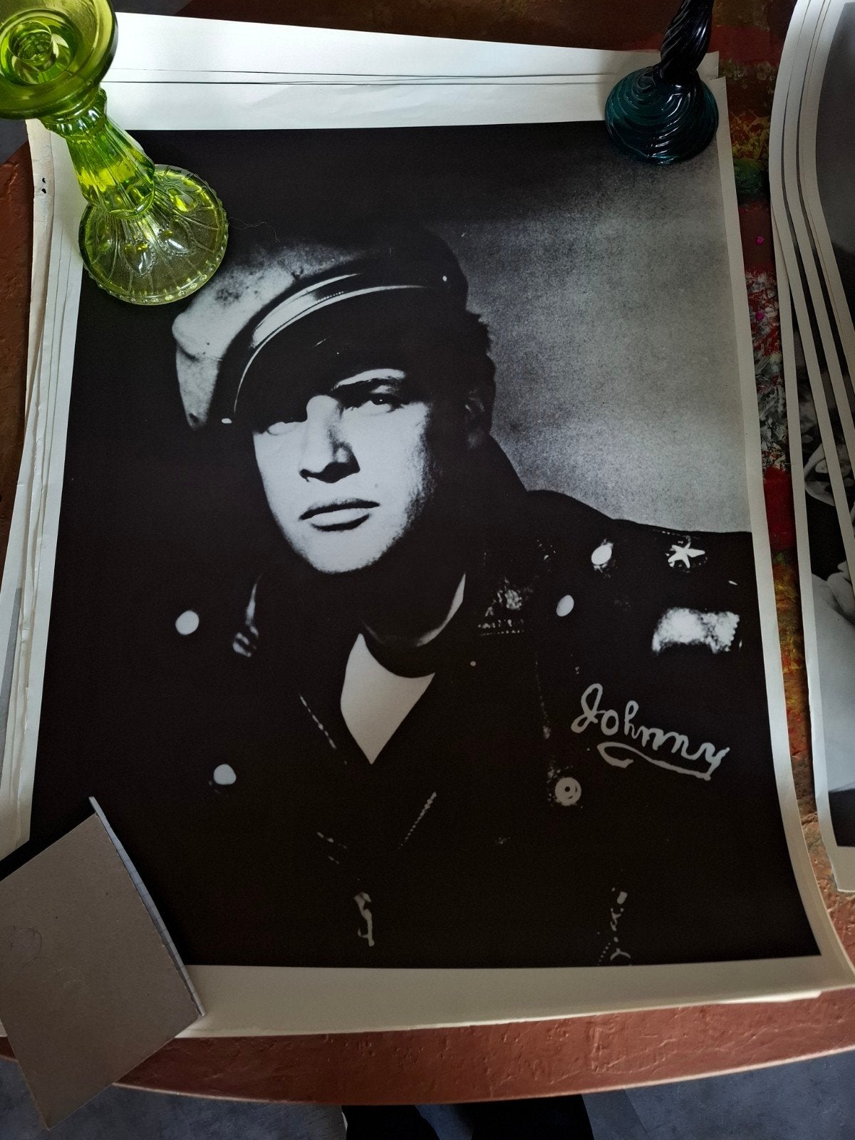 Vintage Marlon Brando 'Johnny' poster, Ophalen of Verzenden