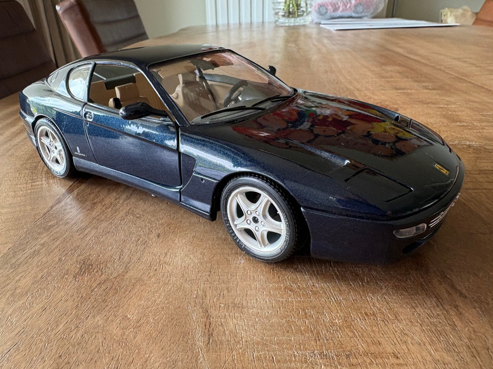 Ferrari 456 GT 1:18, Ophalen of Verzenden, Zo goed als nieuw, Bburago