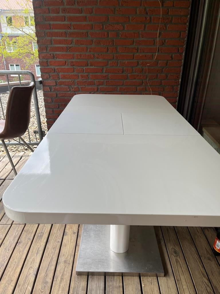 Uitschuifbare Eettafel, Huis en Inrichting, Tafels | Eettafels, Ophalen, Overige materialen, Gebruikt, 50 tot 100 cm