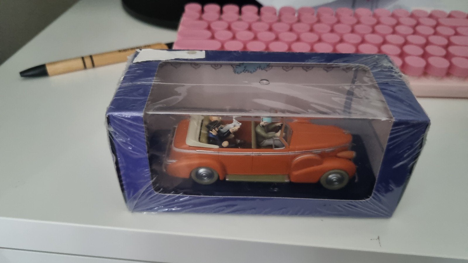 Kuifje auto met figuren in originele verpakking, Ophalen of Verzenden