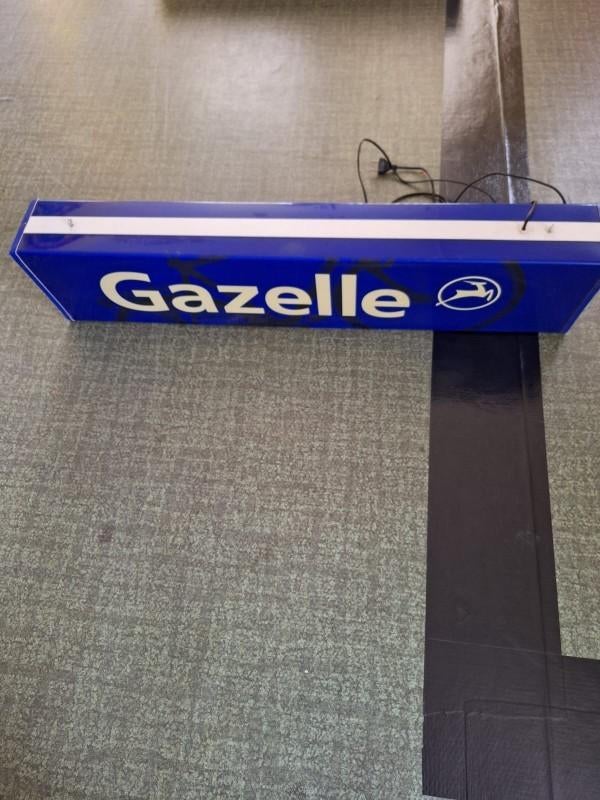 Gazelle Lichtbak - Reclamebord, Ophalen, Zo goed als nieuw, Lichtbak of (neon) lamp