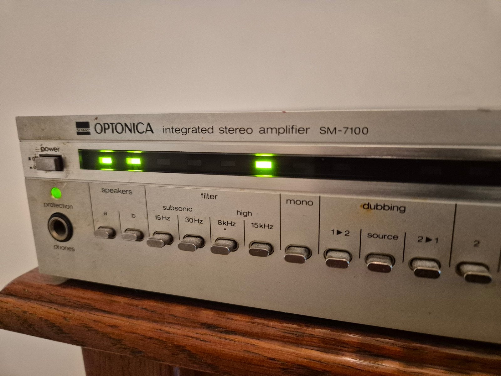 Optonica SM-7100 Geïntegreerde Stereo Versterker, Gebruikt, 60 tot 120 watt, Stereo, Ophalen