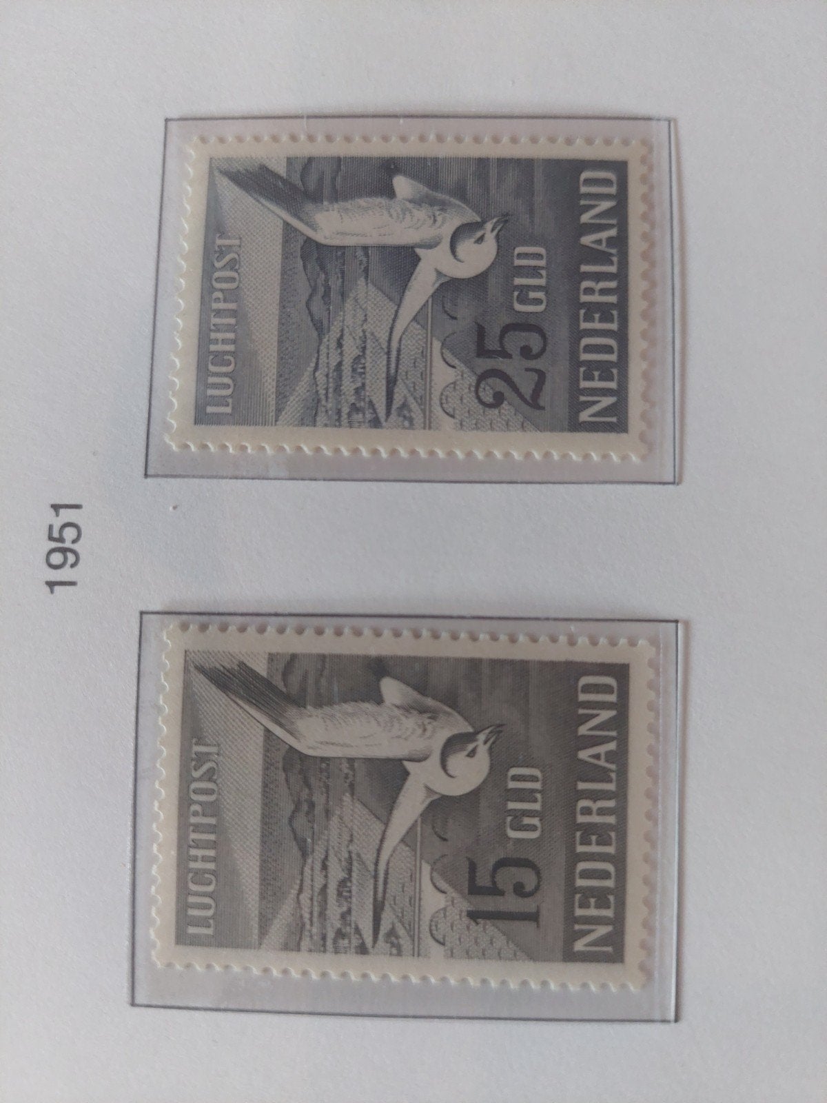 Postzegels Nederland 1951 Nvph Lp12-13 Zeemeeuwen postfris., Ophalen of Verzenden, T/m 1940, Postfris