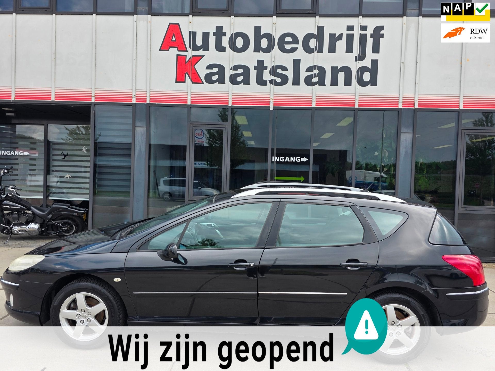 Peugeot 407 SW 2.0 ST - Pano - Clima - Cruise -, Auto's, Peugeot, Voorwielaandrijving, Stof, Gebruikt, Zwart