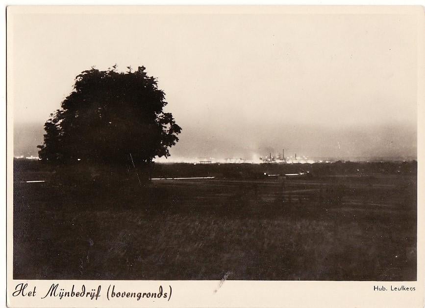 Limburg. Het Mijnbedrijf Bovengronds.-Foto hub Leufkens 1945, Verzenden, 1940 tot 1960, Ongelopen, Limburg