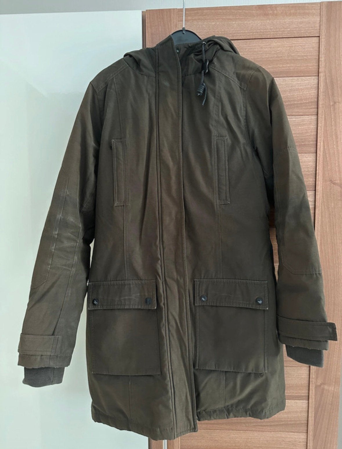 Groene parka winterjas The Sting maat M met capuchon&zakken, Ophalen of Verzenden, Gedragen, Maat 38/40 (M), Groen