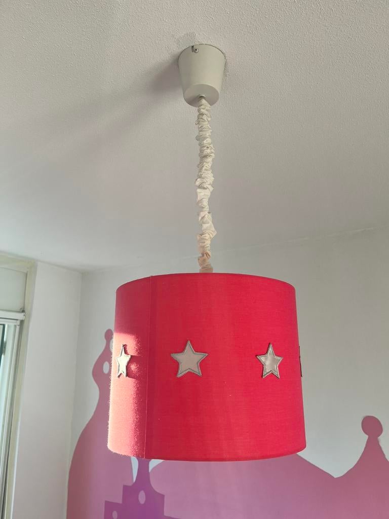 Te koop: roze lamp voor op de prinsessen- of meisjeskamer, Ophalen, Gebruikt, Lamp