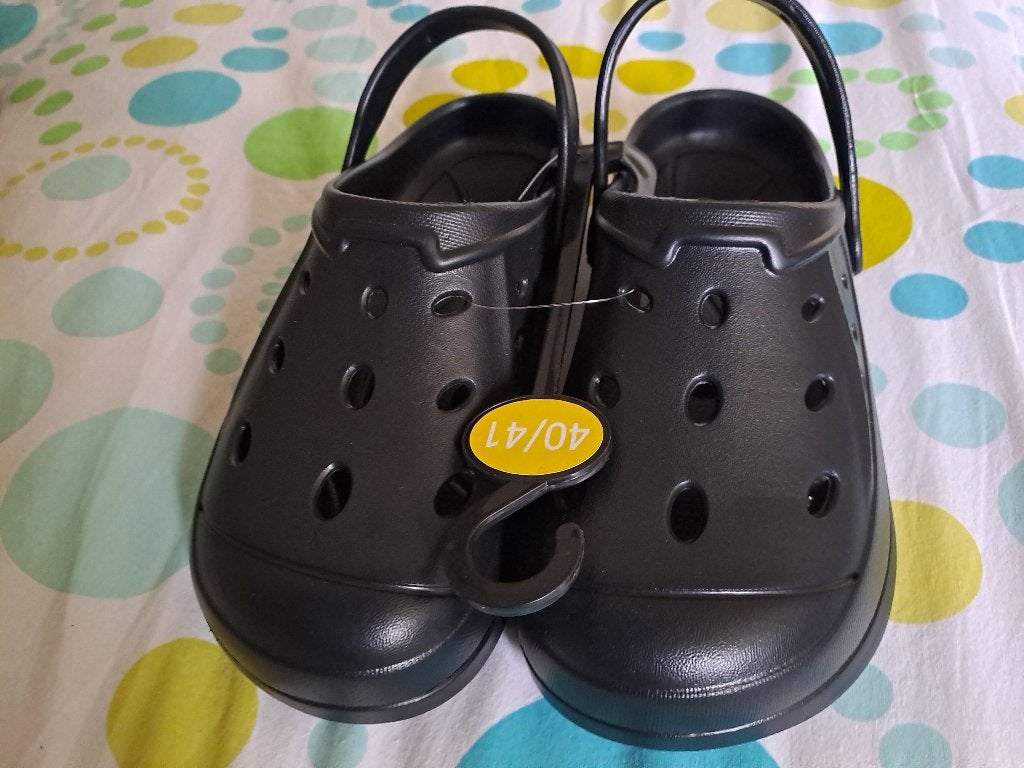 Klompen zwart maat 40/41, Slippers, Verzenden, Zwart, Nieuw