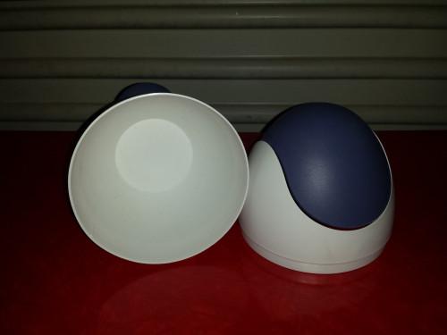 afvalemmer klein paars wit biesse, Ophalen of Verzenden, 'T Olde Gre-j, Info@toldegrej.nl, Endepoelstraat 20f Didam