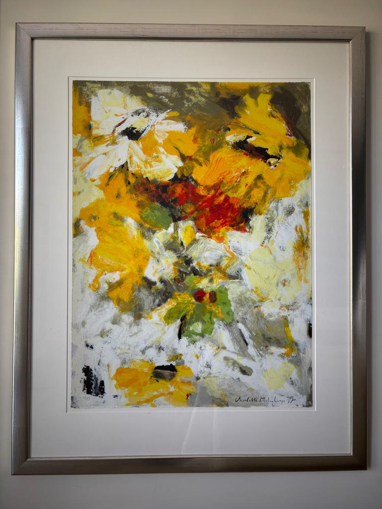 Charlotte Molenkamp, Zeefdruk Zomer 85x110cm ingelijst, Ophalen