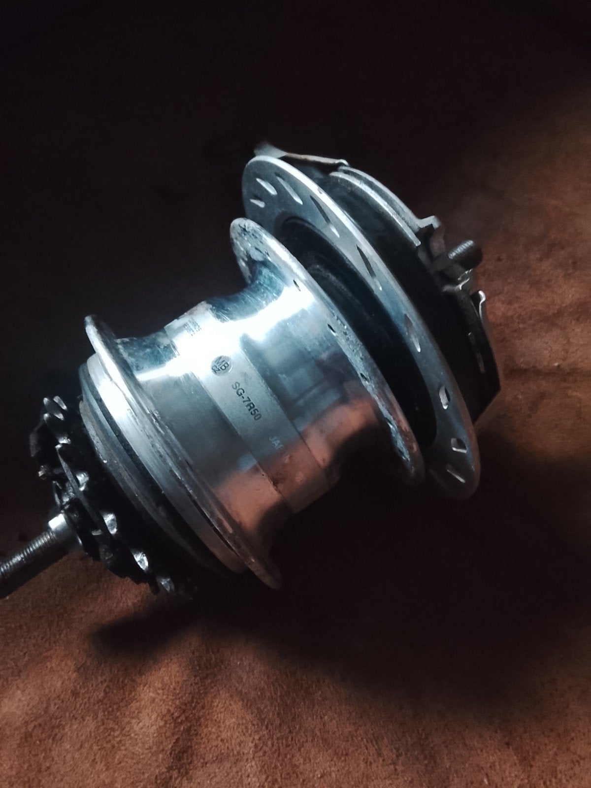 achterwiel naaf 7 versnellingen shimano nexus type sg-7r50, Fietsen en Brommers, Wiel, Gebruikt, Shimano Nexus, Ophalen of Verzenden