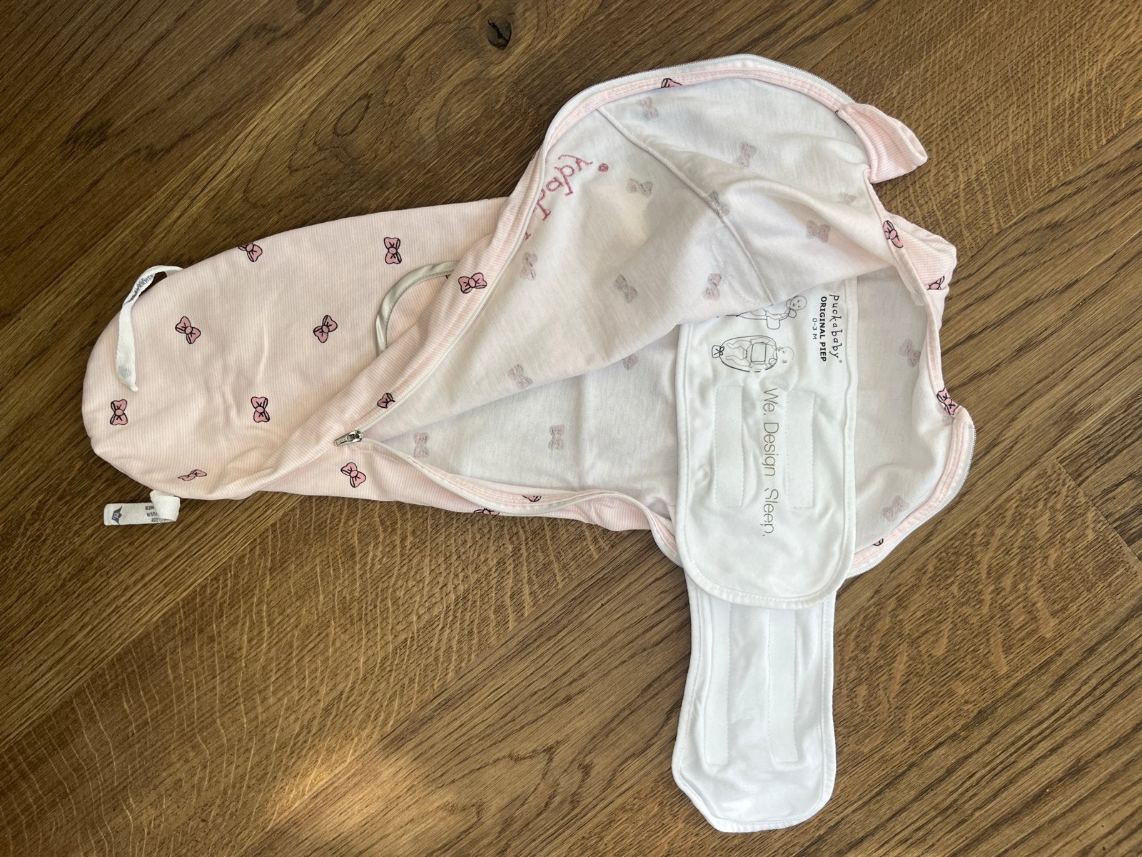 Puckababy Piep in roze met strikjes, Kinderen en Baby's, Ophalen, Gebruikt, Bakerzak of Bakerdoek, Puckababy