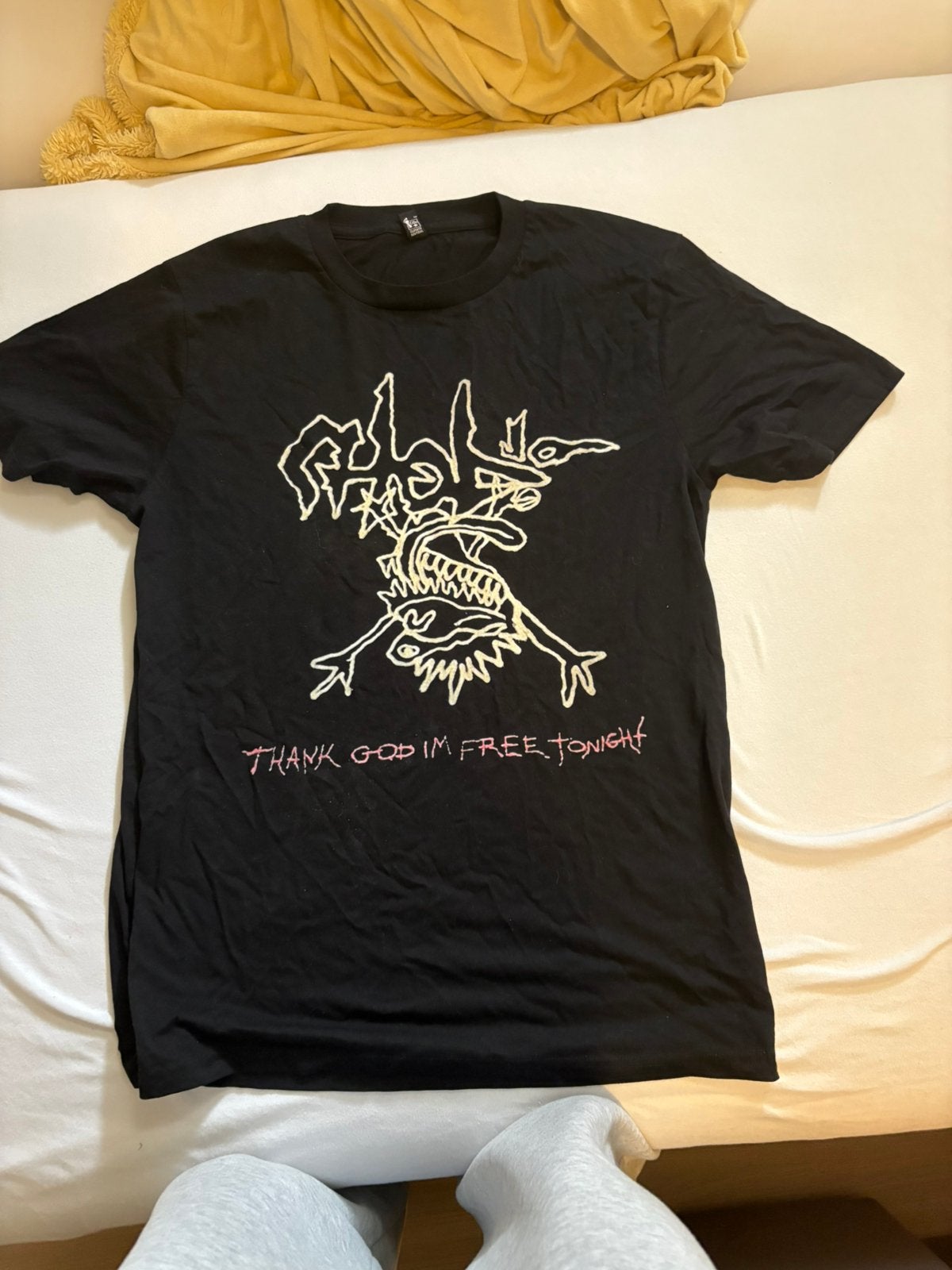 Travis scott tour shirt circus maximus 2024 maat S, Ophalen of Verzenden, Zo goed als nieuw, Maat 46 (S) of kleiner, Zwart