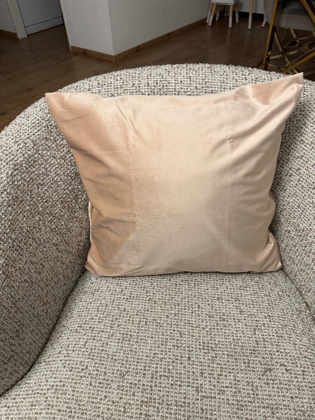2 Fluweel Kussens 50x50 cm - Zacht en Stijlvol, Inclusief binnenkussen, Vierkant, Ophalen of Verzenden, Zo goed als nieuw