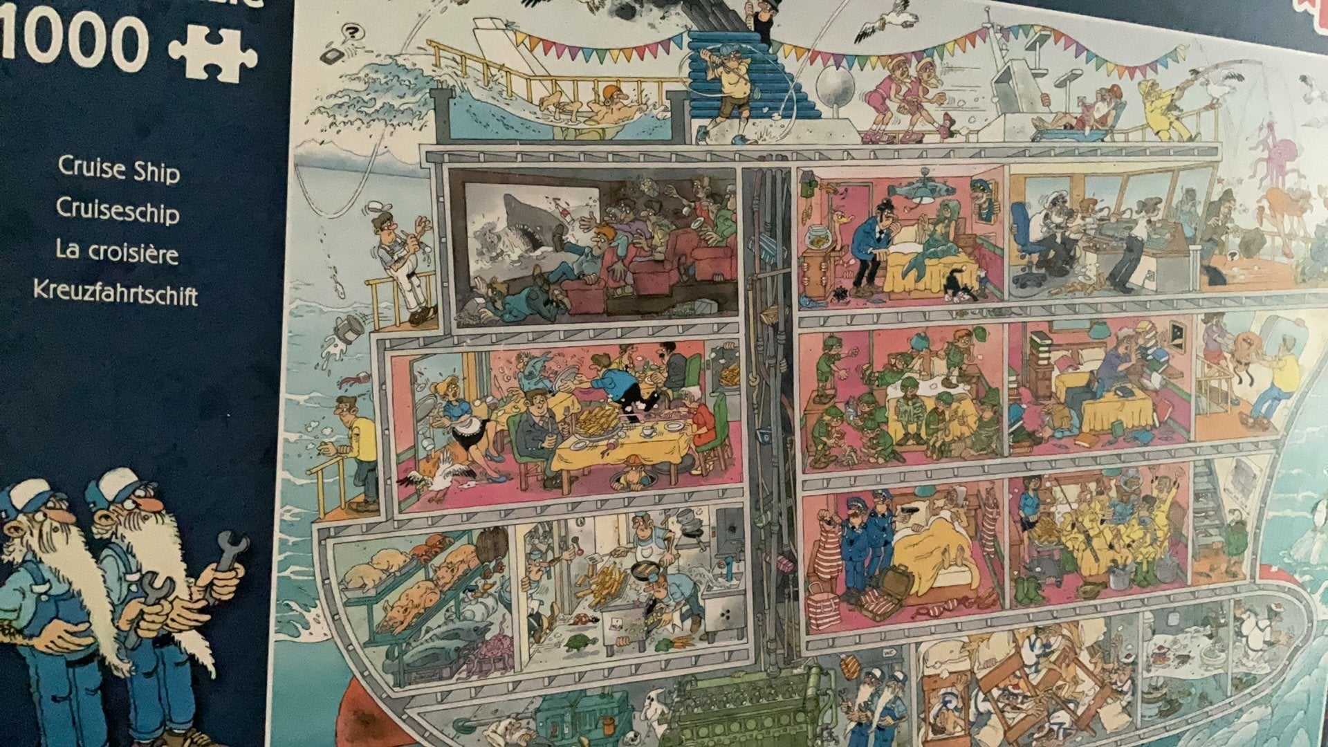 J v haasteren puzzel 1000 st. Cruiseschip, Ophalen of Verzenden