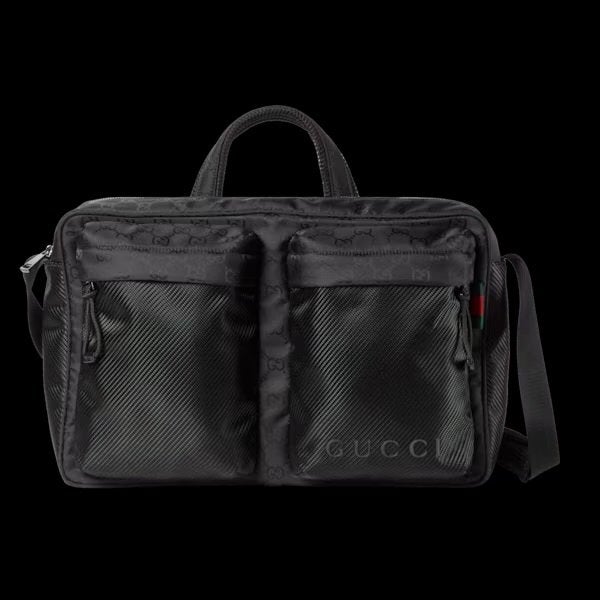 Gucci Nexus Grote Crossbody Tas - Gedragen, Sieraden, Tassen en Uiterlijk, Ophalen of Verzenden, Gebruikt, Zwart, Schoudertasje