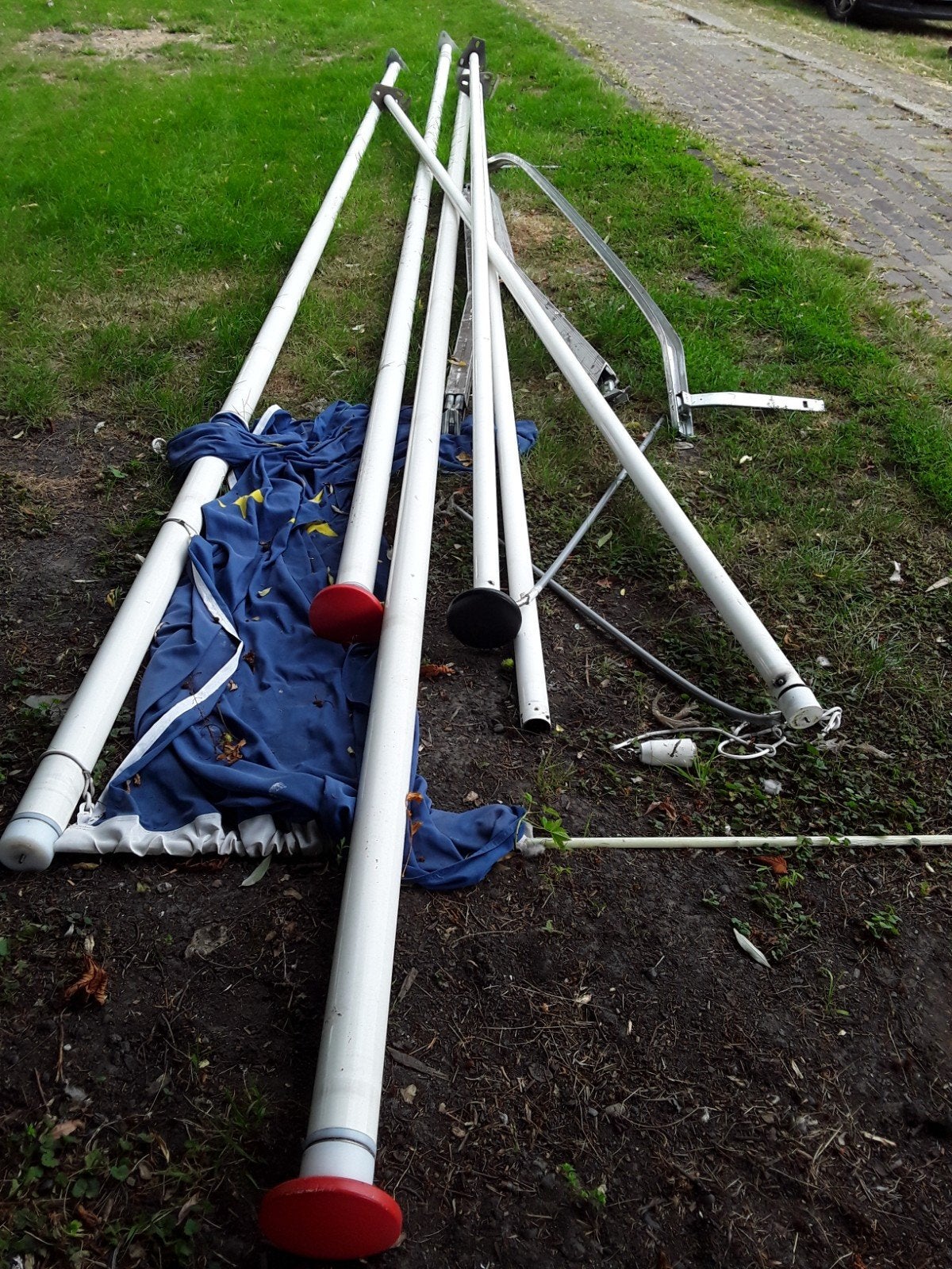 Vlaggenmast  lengte 6 tot 8 mtr, Diversen, Vlaggen en Wimpels, Ophalen