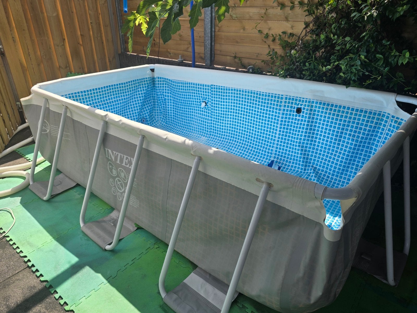Intex Zwembad met veel accessoires en sterke pomp, Ophalen, Gebruikt, Minder dan 80 cm, Minder dan 200 cm