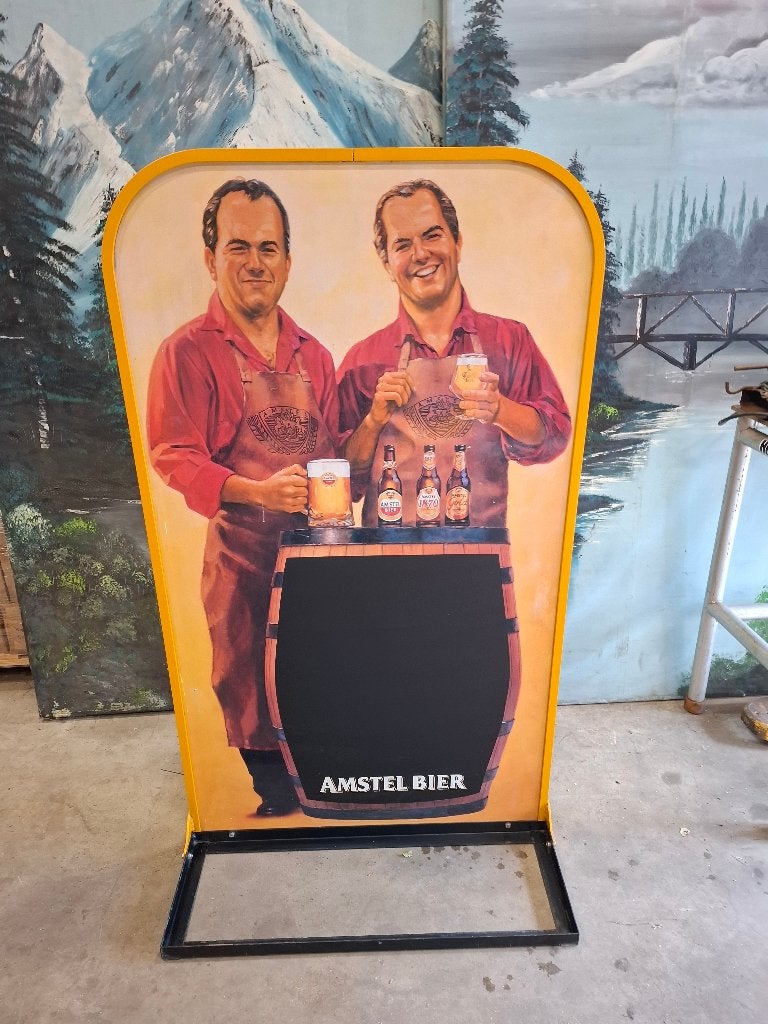 Amstel bier reclame, Ophalen, Gebruikt, Reclamebord