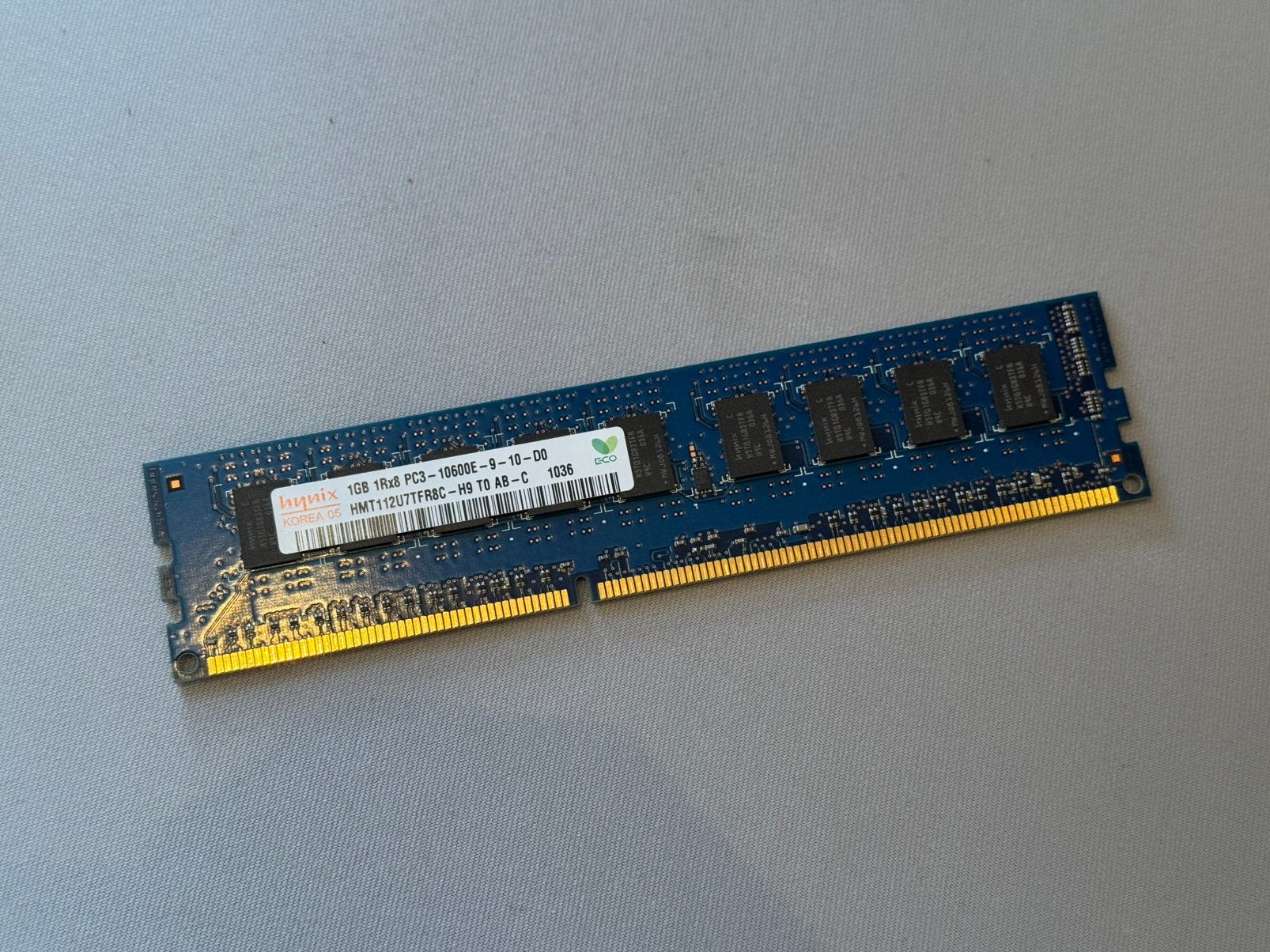 Hynix 1GB DDR3 ECC Geheugen – PC3-10600E (DDR3-1333), 1 GB of minder, Server, DDR3, Ophalen of Verzenden