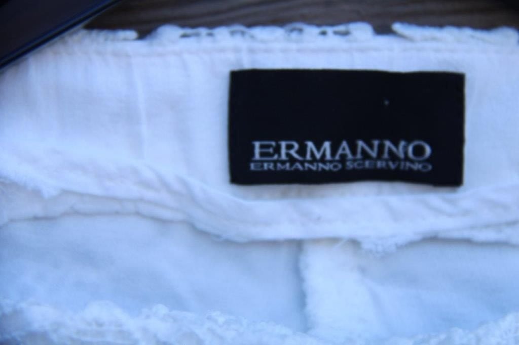 Broek offwhite Ermanno scervino kant mt 40 Vaste prijs, Maat 38/40 (M), Wit, Ophalen of Verzenden, Zo goed als nieuw