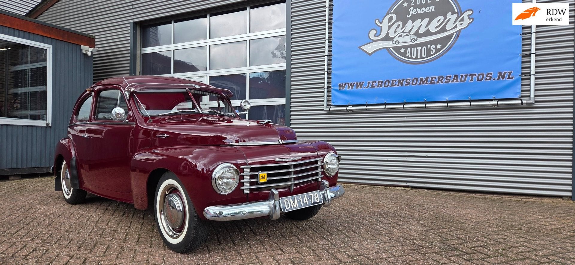 Volvo 444 1953 katterug, Stof, Overige carrosserieën, Bedrijf, Handgeschakeld