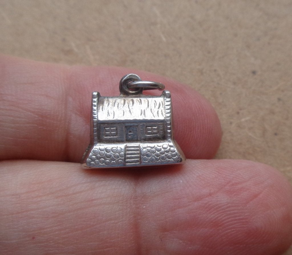 zilveren vintage bedel huisje [003], Overige merken, Verzenden, Zo goed als nieuw, 1 bedel
