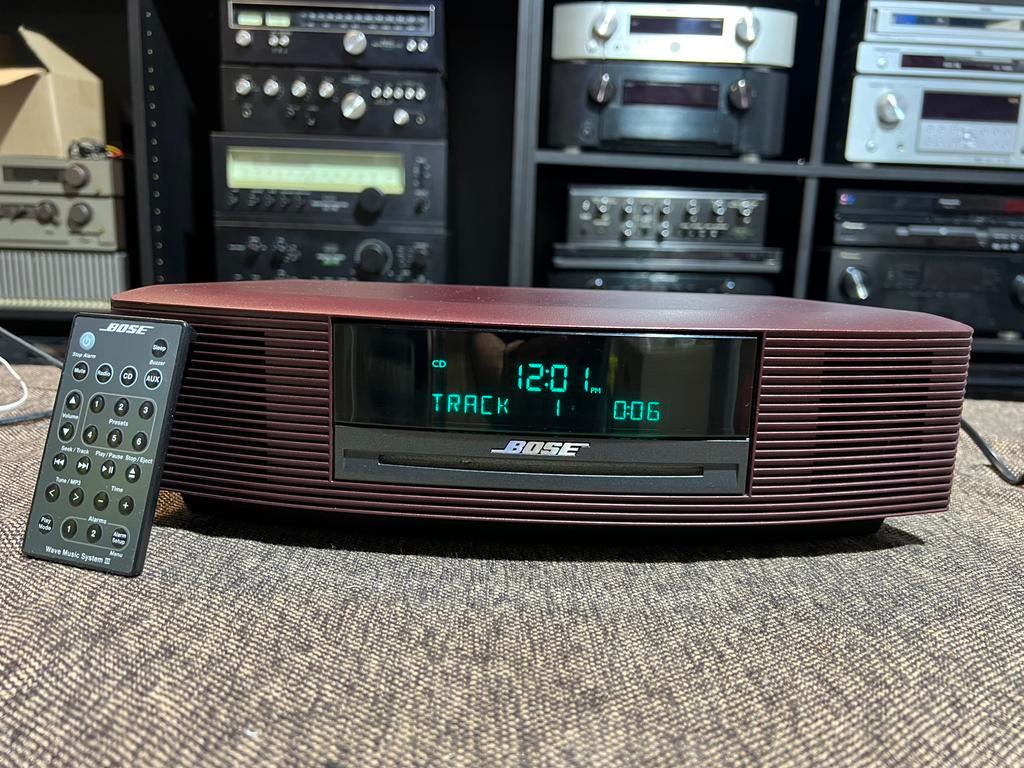 Bose Wave Music System Series III – DAB+— Bordeaux Rood ., Overige merken, Bose, MP3-aansluiting, Tuner of Radio