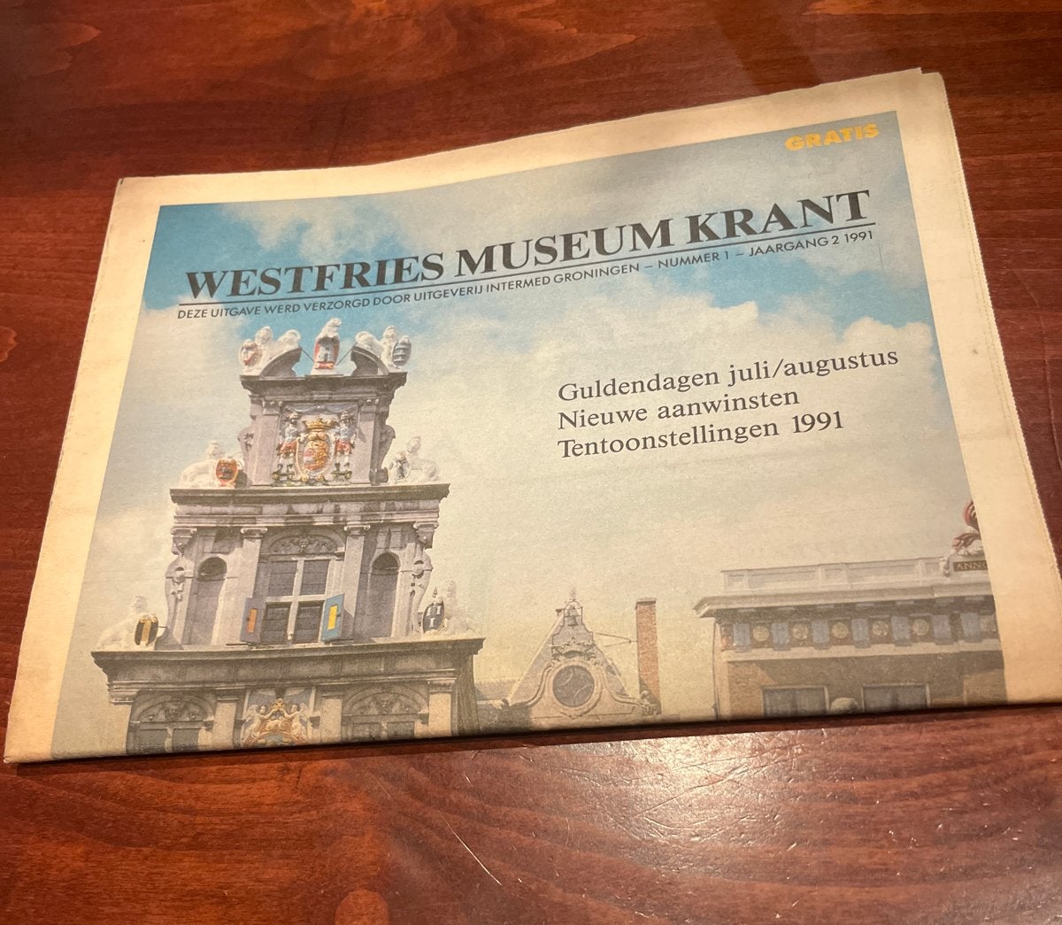 Westfries Museum Krant - Jaargang 2, Nummer 1 (1991), Ophalen of Verzenden, Gelezen, Krant