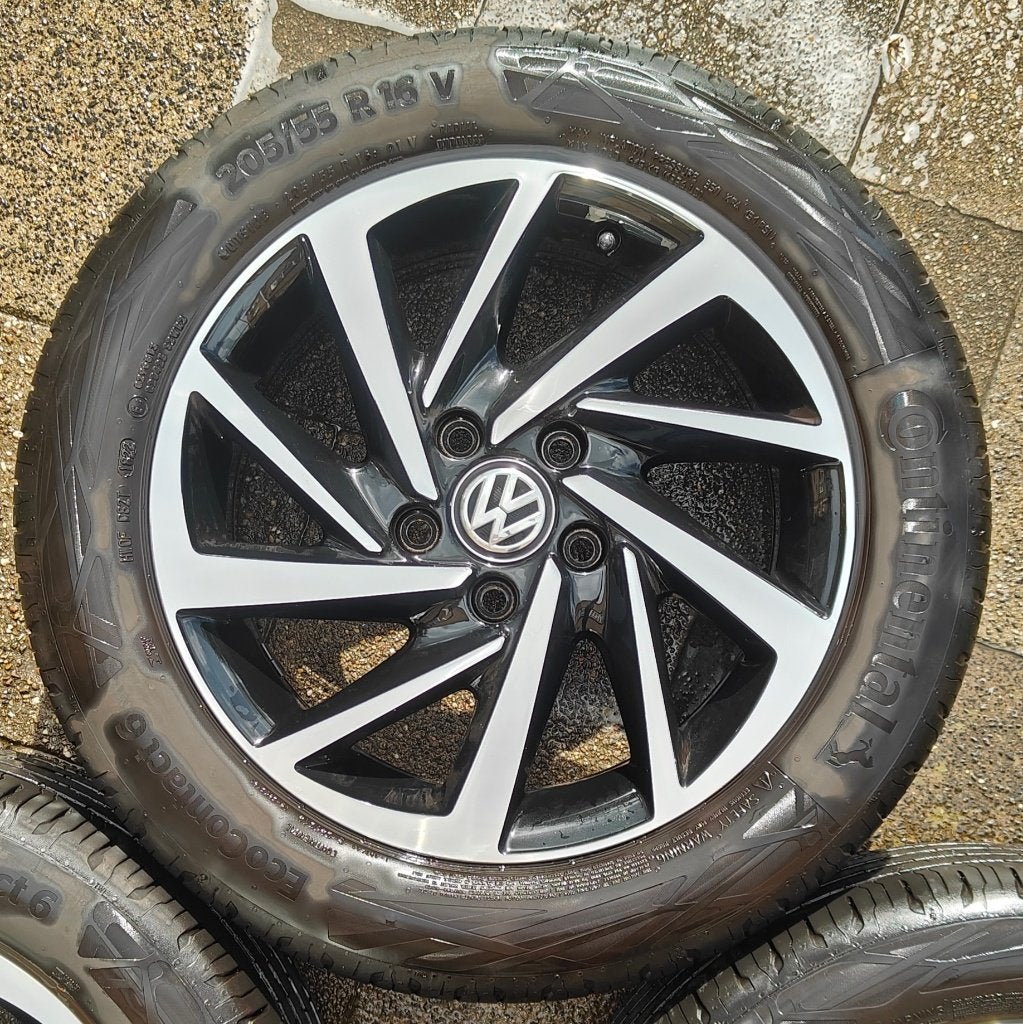16-inch Volkswagen Woodstock Highline velgen, 205/55 R16 V, Auto-onderdelen, Banden en Velgen, Ophalen, Gebruikt, 16 inch, Banden en Velgen