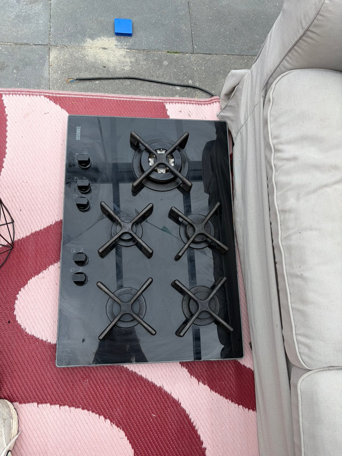 Gasfornuis Zanussi, Witgoed en Apparatuur, Kookplaten, Ophalen, Vrijstaand, Gas, 4 kookzones