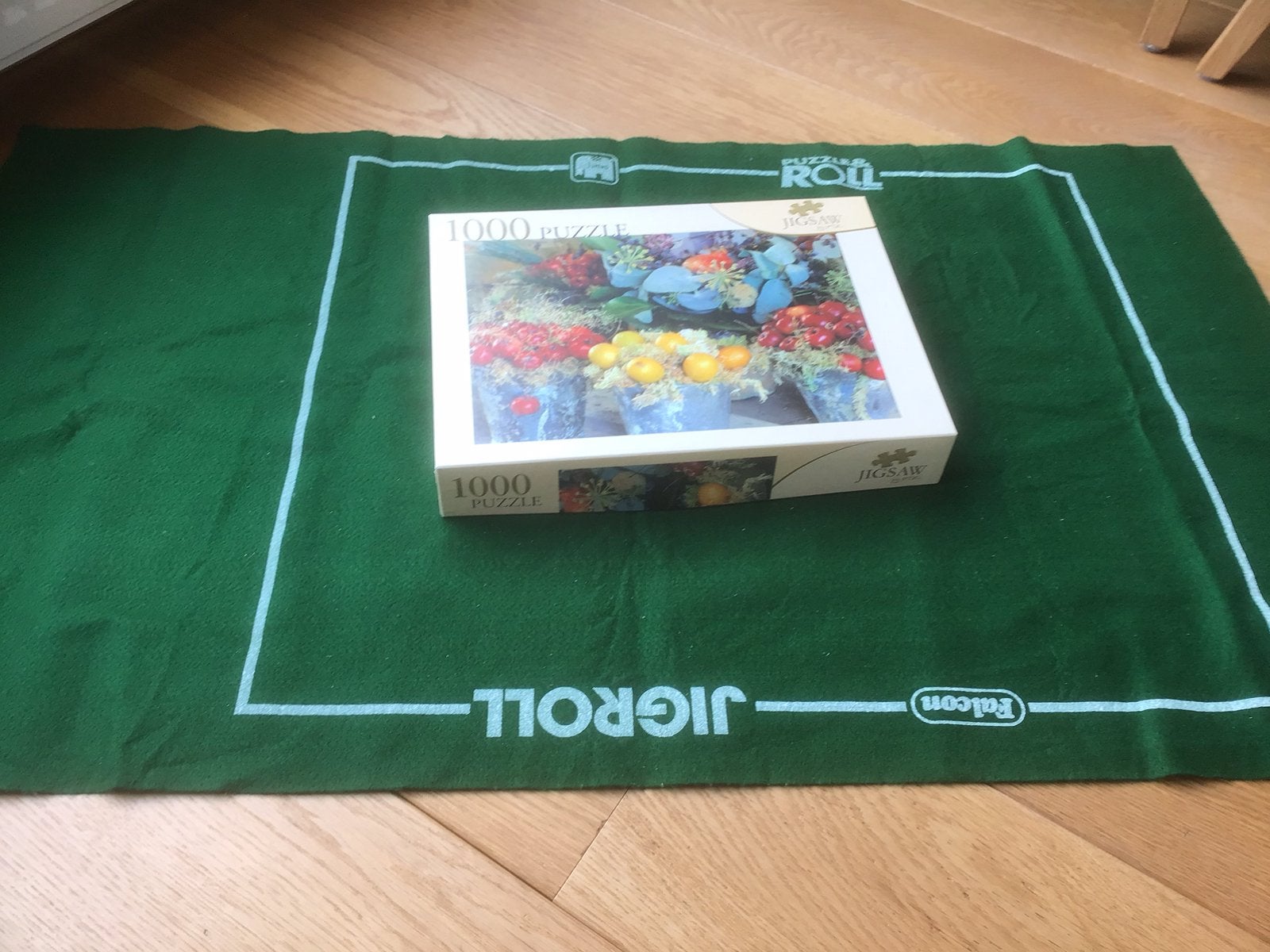 Legpuzzel 1000 stukjes + oprolmat., Ophalen of Verzenden, Gebruikt